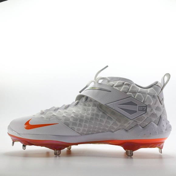 Nike Force Zoom Trout 6 Mens Baseball Cleats Size 15 Metal AT3464-105 Orange main image 10